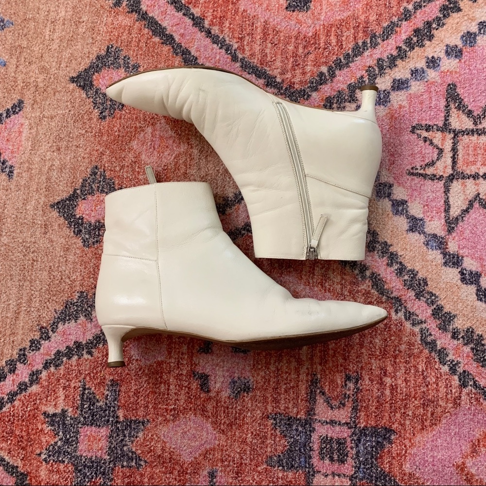 Everlane white editor boot